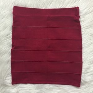 Fitted High Waisted Skirt